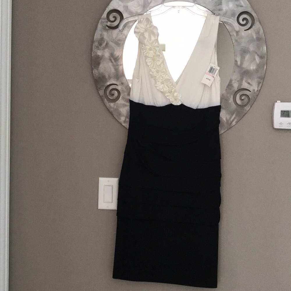 Black and white dress